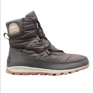 Sorel Whitney short lace nylon waterproof boots